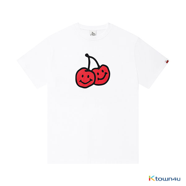 ktown4u.com : BIG DOODLE CHERRY T-SHIRTS KH (WHITE)