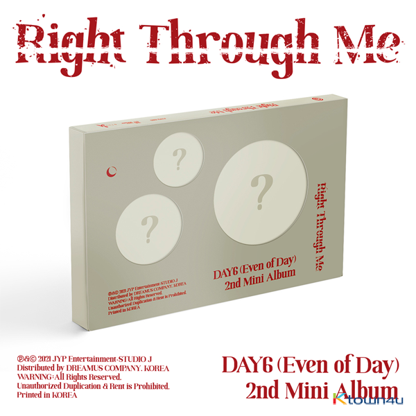 [全款 裸专] DAY6 - Mini Album Vol.2 [Right Through Me]_DAY6_中文首站