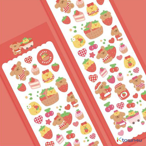 strawberry&cherry Sticker