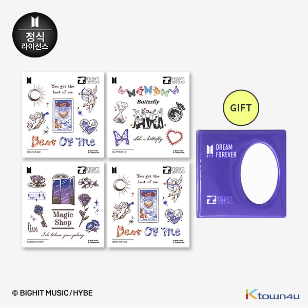 [BTS GOODS][instant tattoo] Hidden Track Set (Young Forever, Butterfly, Magic Shop, Best of Me + Multi Photo Album)