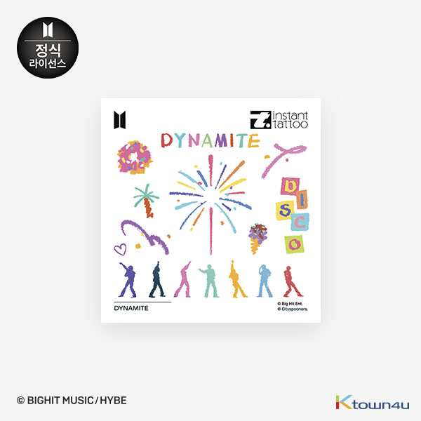 [BTS GOODS][instant tattoo] Music Theme_Dynamite