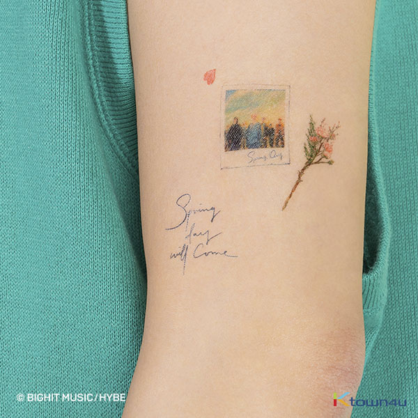 [BTS GOODS][instant tattoo] Music Theme_SpringDay