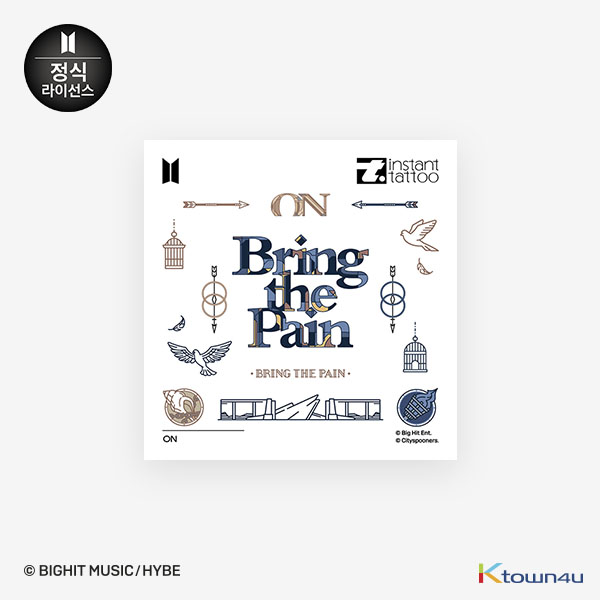 [BTS GOODS][instant tattoo] Music Theme_ON