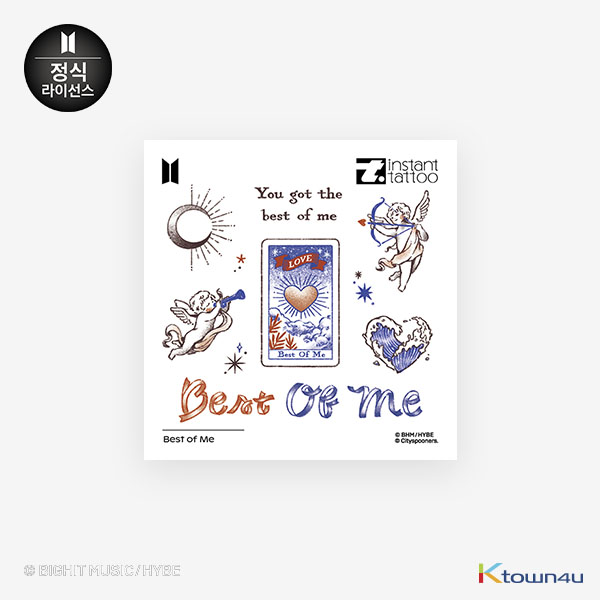 [BTS GOODS][instant tattoo] Music Theme_Best of Me