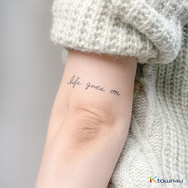 BTS Lettering Tattoo_Life Goes On