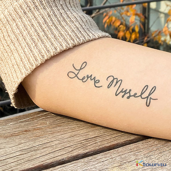 [BTS GOODS][instant tattoo] Lettering_Love Myself