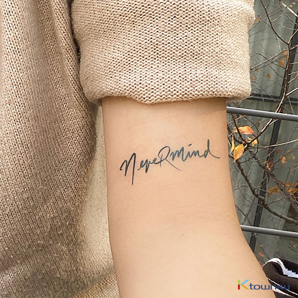 BTS Lettering Tattoo_Nevermind