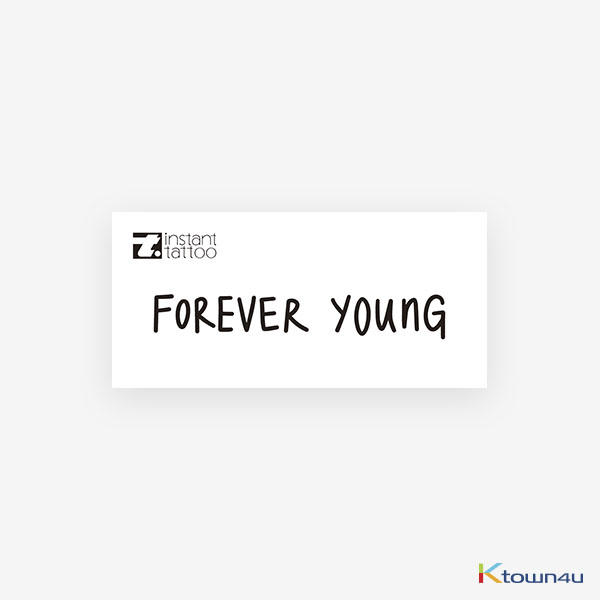 [BTS GOODS][instant tattoo] Lettering_Foreveryoung