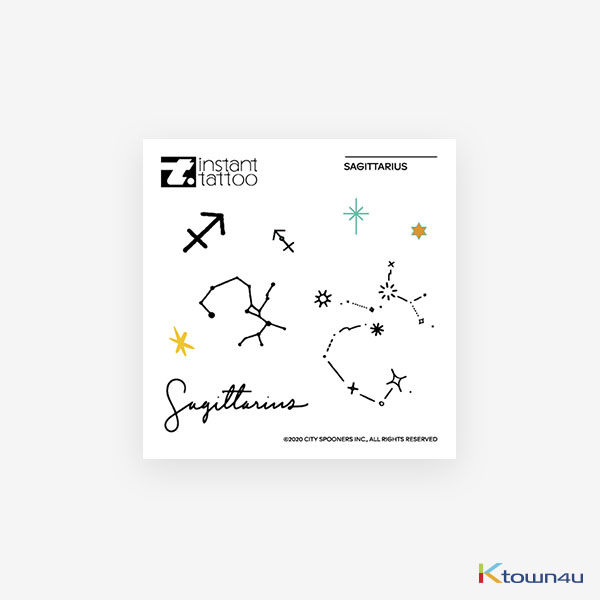 [BTS GOODS][instant tattoo] Zodiac_Sagittarius