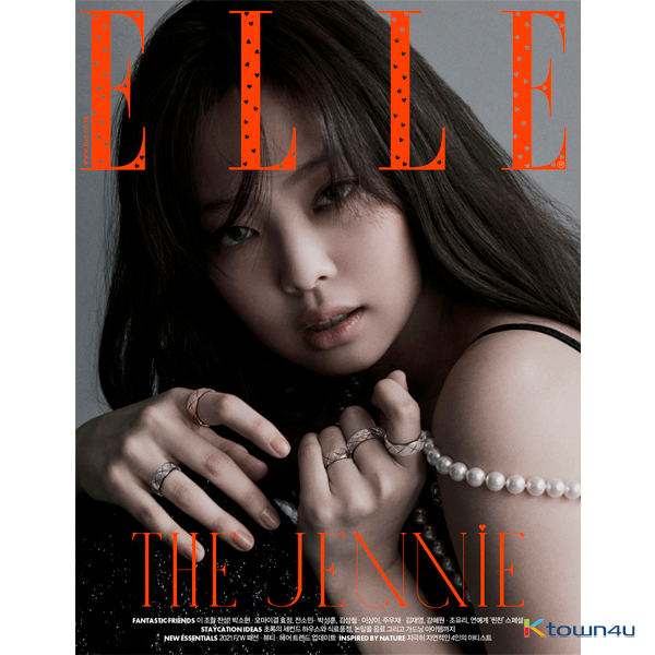 [韓国雑誌]ELLE 2021.08 A Type (Cover : Jennie  / Content : Jennie 12p) * The same poster for the purchase cover