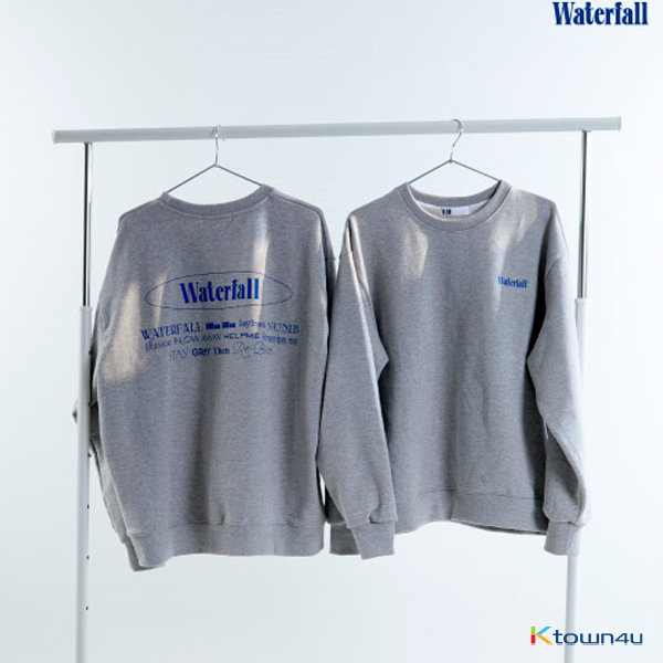 [全款] B.I - [Waterfall] OFFICIAl MD Sweat Shirts (Color : Gray Size : M)__金韩彬吧