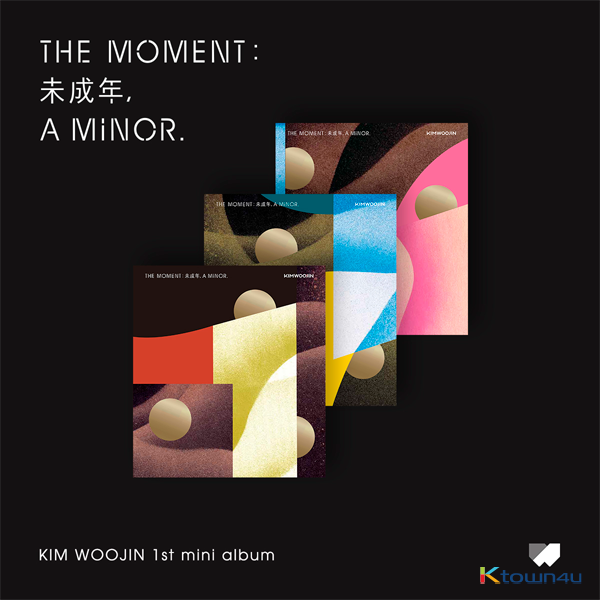 [3CD 세트상품] 김우진 - 미니앨범 1집 [The moment : 未成年, a minor. ] (A 버전+ B 버전 + C 버전)