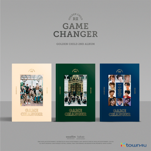 [3CD 세트상품] 골든차일드 (Golden Child) - 정규앨범 2집 [Game Changer] (일반반) (A Ver. + B Ver. + C Ver.)