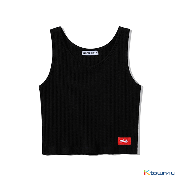 BASIC KNIT CROP TOP_BLACK(FREE)