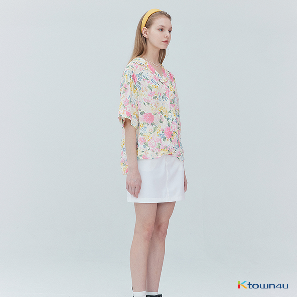 Flower blouse 001 Ivory