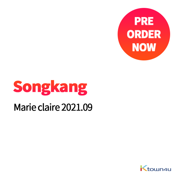 Marie claire 2021.09 C Type (Cover : Songkang / Contents : BLACKPINK JISOO, iKON Jinhwan, Lee Jaewook, B1A4 Jinyoung, SF9 Chani, Hwiyoung, Dawon)
