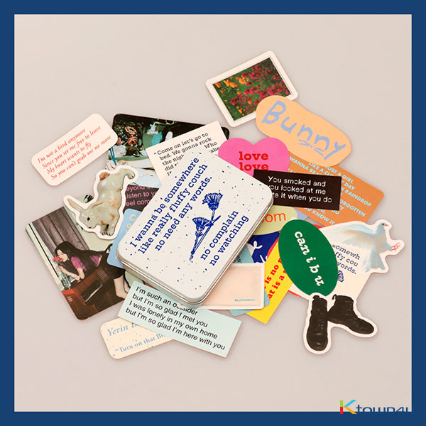 Yerin Baek - Turn on that Blue Vinyl Tin Case Sticker Set