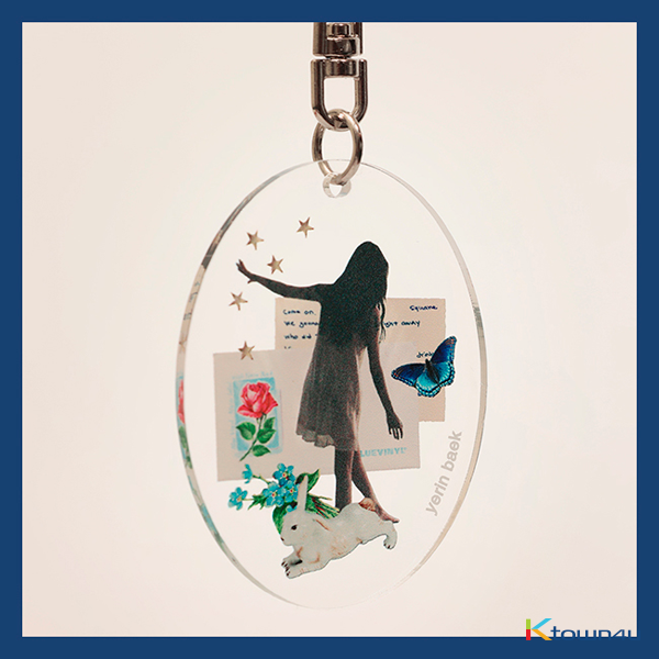 Yerin Baek - Turn on that Blue Vinyl Acrylic Key Holder