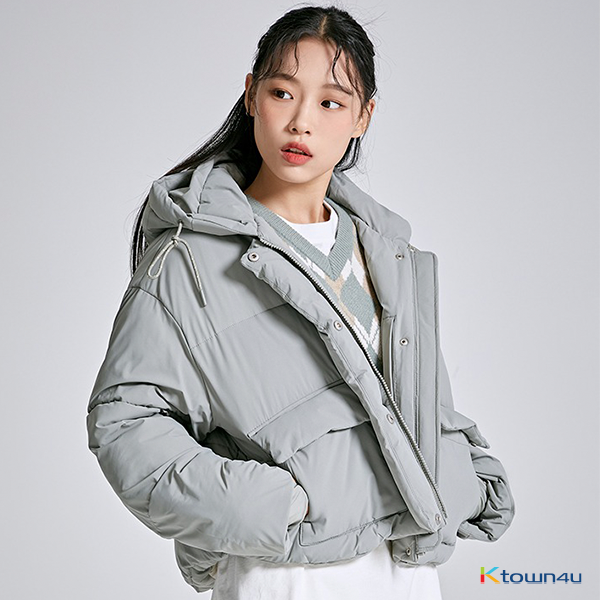 [SPAO] HONEY HOOD CROP PUFFER