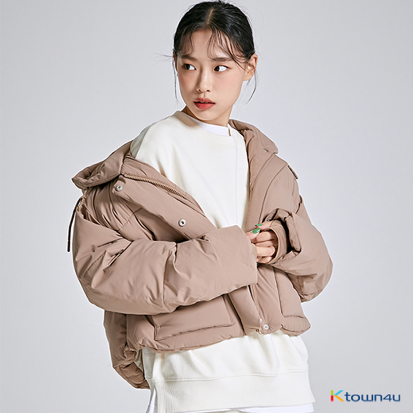 [SPAO] HONEY HOOD CROP PUFFER