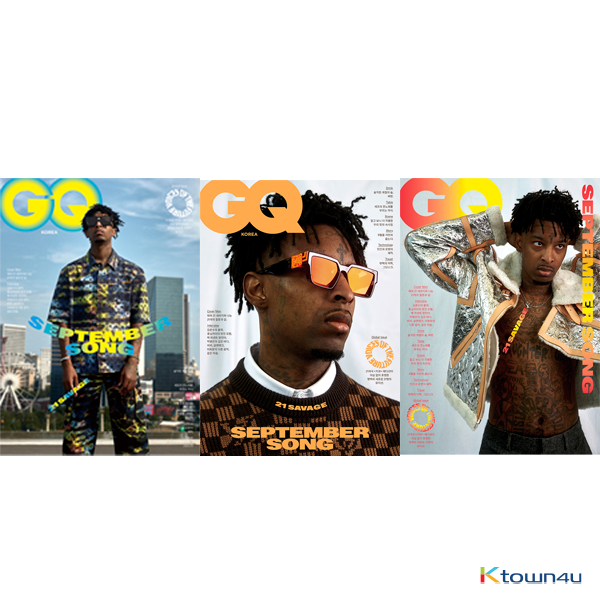 GQ KOREA 2021.09 (Content : Kim junsu 10p, Min Ah 10p, HUENINGKAI 8p) *Cover Random 1p out of 3p