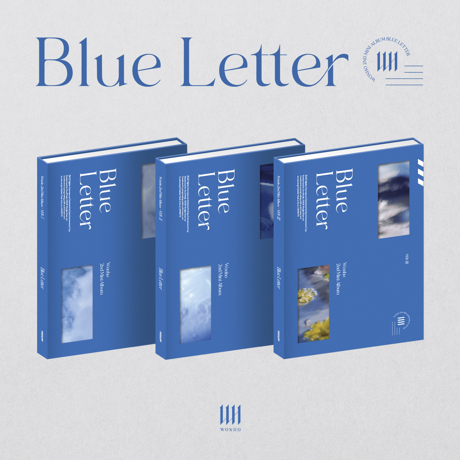 WONHO - ミニアルバム Vol.2 [Blue letter] (ランダムバージョン) (First press)