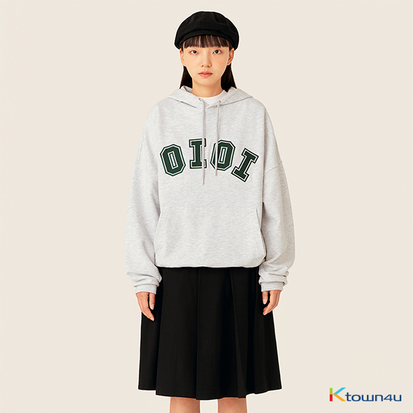 [5252 BY O!Oi] 2021 SIGNATURE HOODIE LIGHT GREY(M)