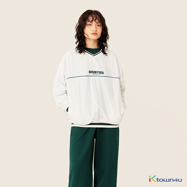 [5252 BY O!Oi] Warm Up Wooven Jumper [White][M]