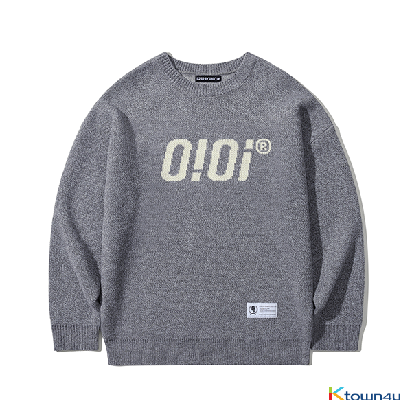 OIOI LOGO KNIT GREY