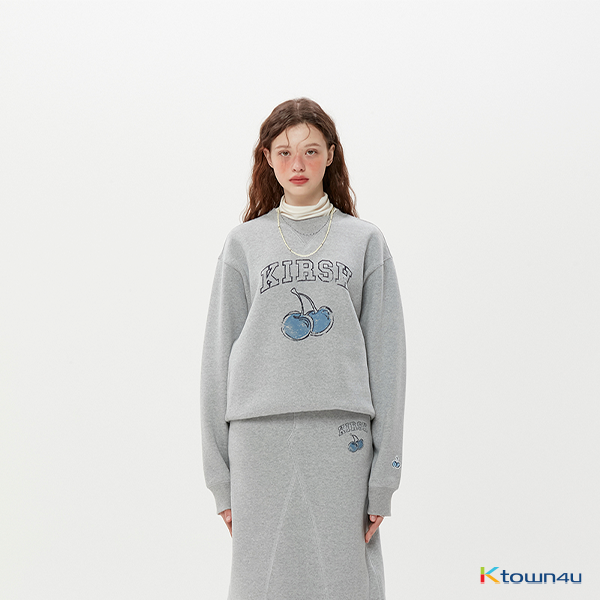 4) Cherry Stitch Sweatshirt KA [Melange Gray]
