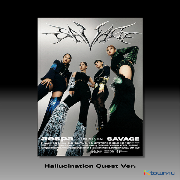 [AESPA ALBUM] aespa - Mini Album Vol.1 [Savage] (PhotoBook Ver.)(Hallucination Quest Ver.)