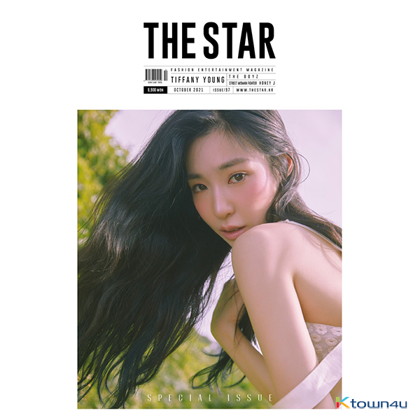 THE STAR 2021.10 (Cover Front : SNSD Tiffany Young/ Cover Back : THE BOYZ/ Contents : THE BOYZ 40p) (THE BOYZ`s 11 photo cards with autographs inside)