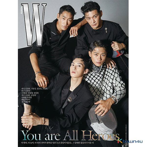 W KOREA 2021.10 (Cover : Men`s Sabre Fencing Team / Contents : Men`s Sabre Fencing Team 14p, Go Hyunjung 12p, Hyunbin 18p, LEE CHAN WON & Ji Chun Hee 12p)