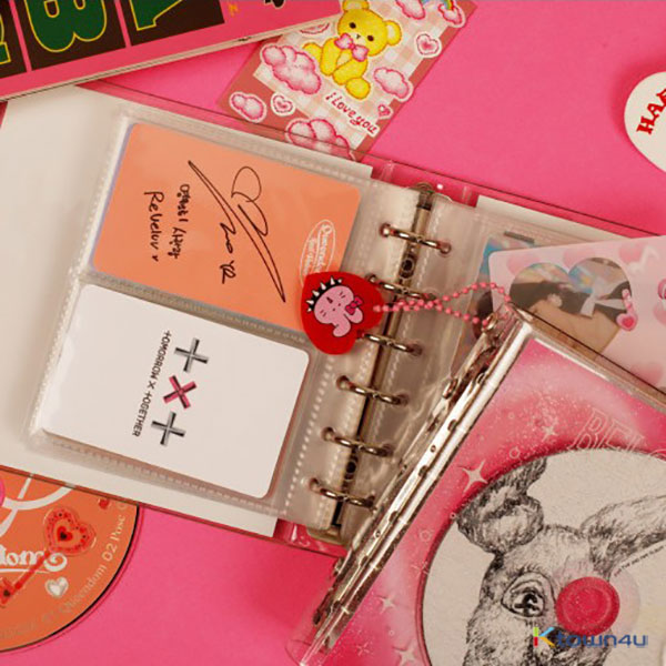 pink diary notebook kpop acrylic photocard holder keychain, korean sta –  thelebanana