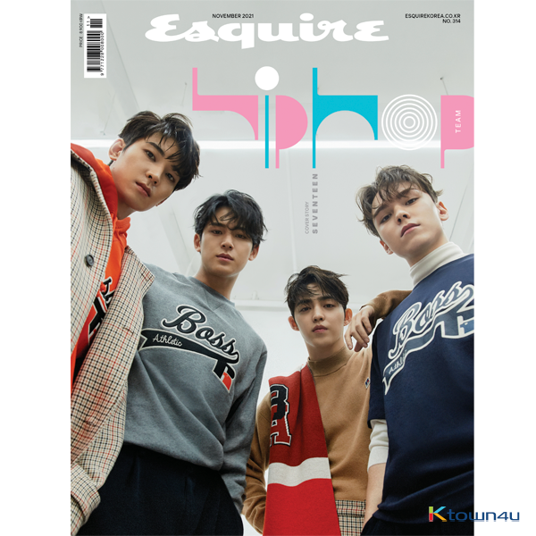 [잡지][2021-11] ESQUIRE 에스콰이어 A형  (월간) : 11월 [2021] (표지 : 세븐틴 힙합팀 (에스쿱스,원우,민규,버논) , 내지 : 책속의 책 22p) * 국내용