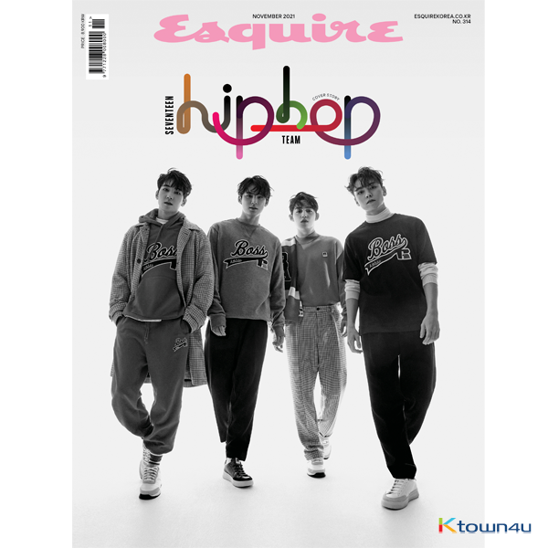 ESQUIRE 2021.11 B Type (Cover : SEVENTEEN HipHop Team (S.Coups , WonWoo , MinGyu , Vernon) / Content : 책속의 책 22p )