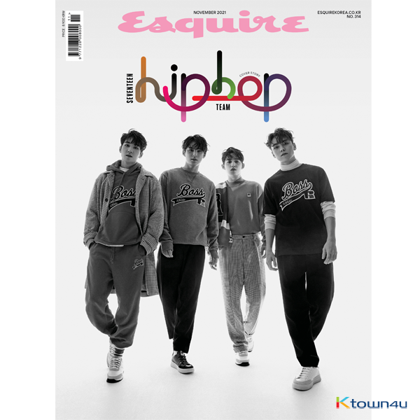 [韩国杂志]ESQUIRE 2021.11 B Type (封面：SEVENTEEN HipHop 小分队 (S.Coups , 全圆佑 , 金珉奎 , Vernon) / 内页：책속의 책 22p)