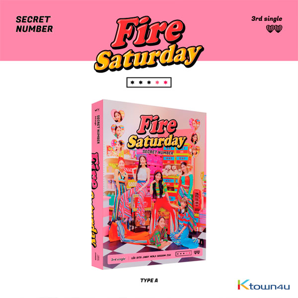 SECRET NUMBER - シングルアルバム 3集 [Fire Saturday] (TYPE A Ver.)