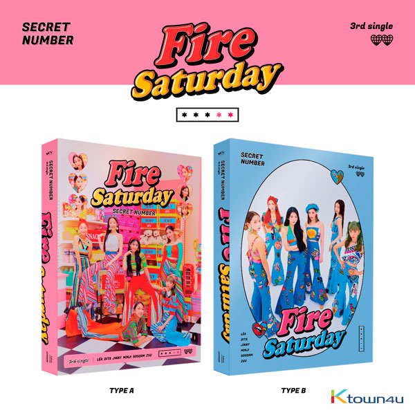 [2CD セット] SECRET NUMBER - シングルアルバム 3集 [Fire Saturday] (TYPE A Ver. + TYPE B Ver.)