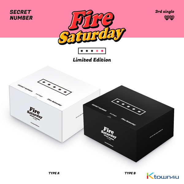 [2CD セット] SECRET NUMBER - シングルアルバム 3集 [Fire Saturday (Limited Edition)] (TYPE A Ver. + TYPE B Ver.)
