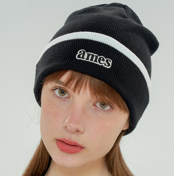 LINE LOGO BEANIE_BK_FREE