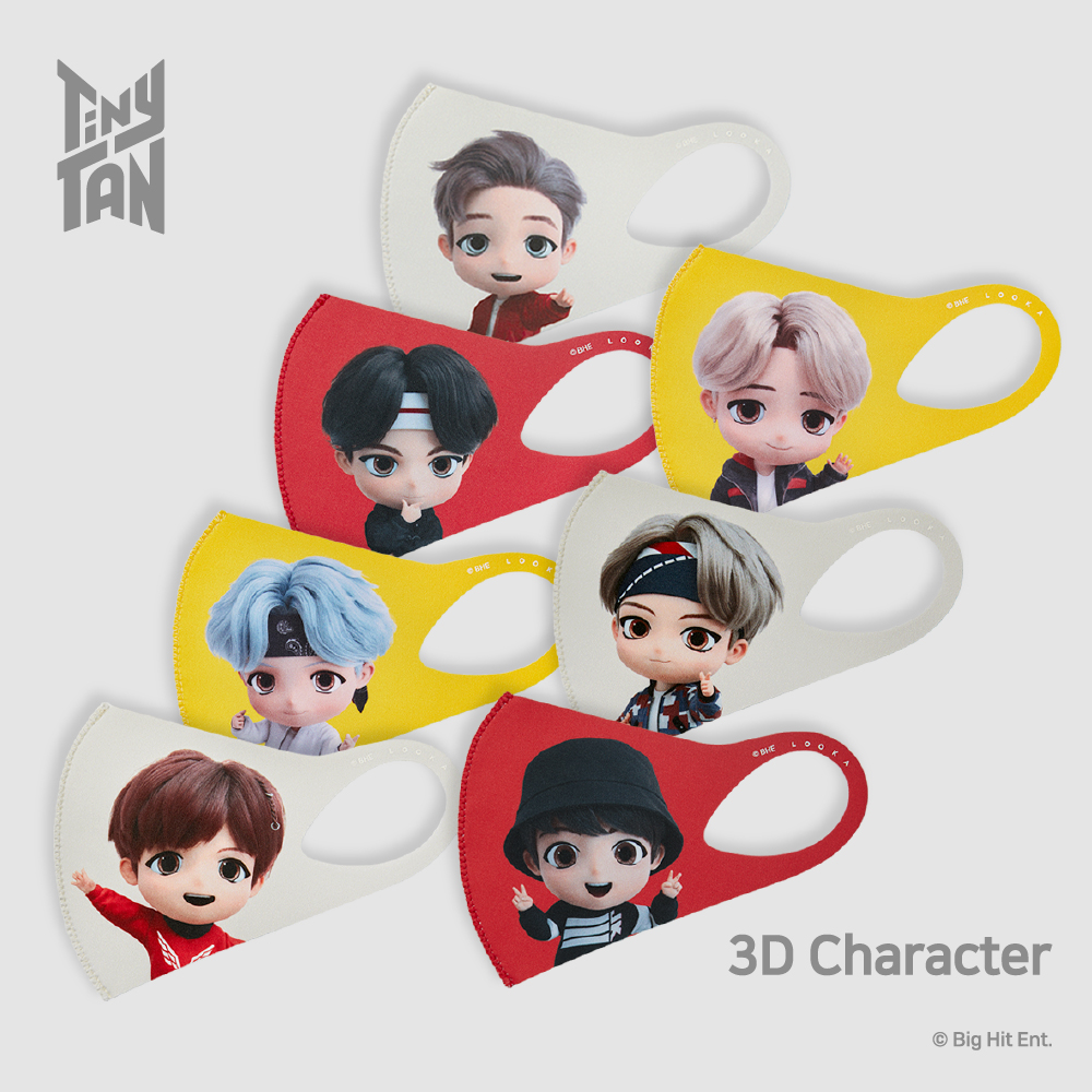 TinyTAN MIC Drop 3D character fashion mask