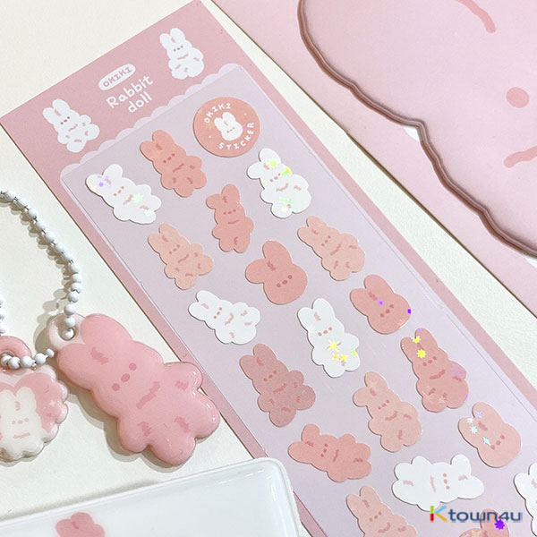 Rabbit doll sticker