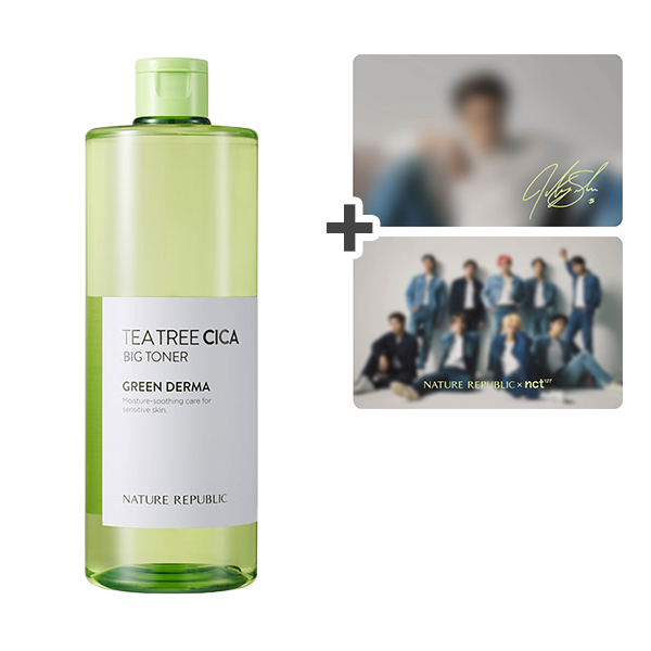 【自然乐园】绿色CICA镇静舒缓保湿爽肤水 500ml（赠送NCT127 Johnny小卡）
