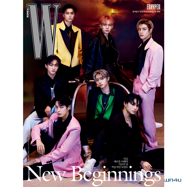 [FC MAGAZINE] W KOREA 2022.01 A Type (Cover : ENHYPEN / Content : ENHYPEN 20p)