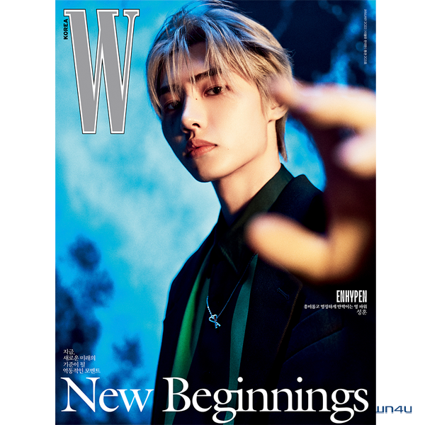 [全款] W KOREA 2022.01 B Type (封面 :  SUNGHOON / 内页: ENHYPEN 20p)_朴成训SungHoon_EN-