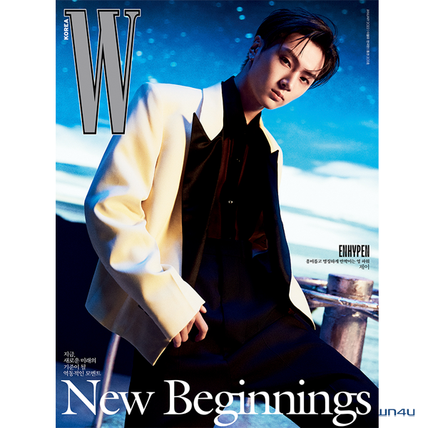 W KOREA 2022.01 G Type (Cover : JAY / Content : ENHYPEN 20p)