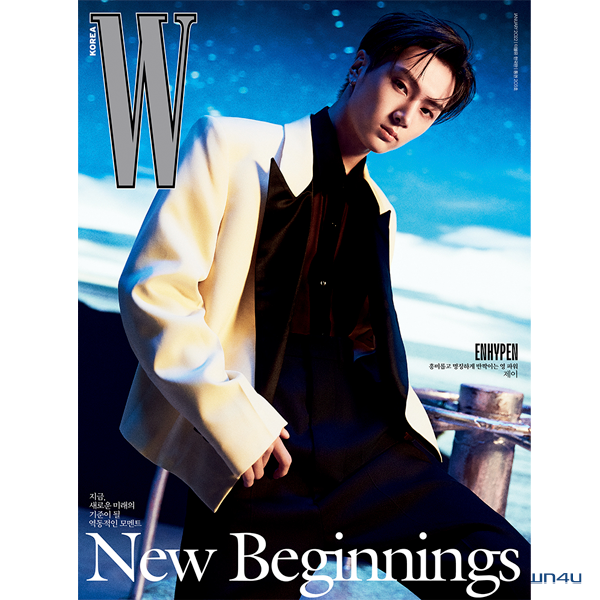 [全款] W KOREA 2022.01 G Type (封面 :  JAY / 内页: ENHYPEN 20p)_朴综星JAY_EN-