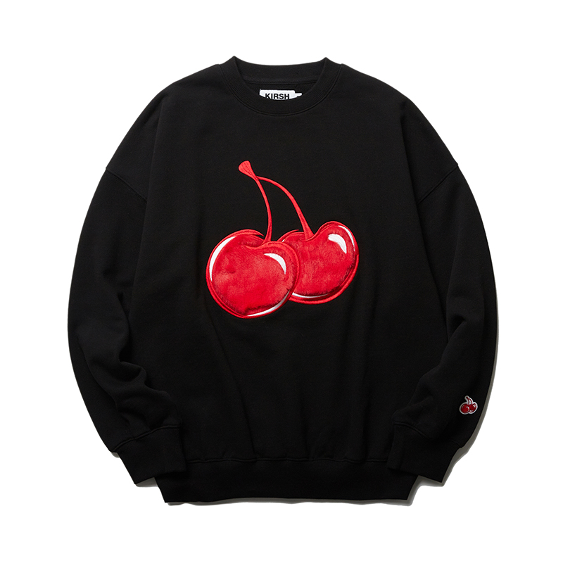 [全款] [KIRSH] (赠送小卡三张一套) BIG CHERRY BOUCLE CROP SWEAT [BKA][1]_张元英中文首站