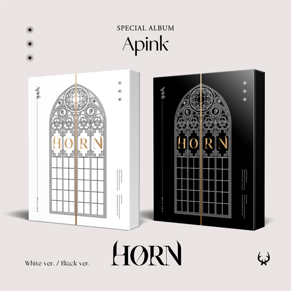 [全款 限量700套 补贴套专] [2CD 套装] Apink - 特别专辑 [HORN] (White ver. + Black ver.)_APINK吧官博